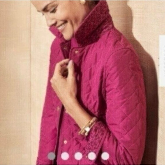 NWOT Chico's Modern Quilted Jacket - Red - Picture 8 of 10